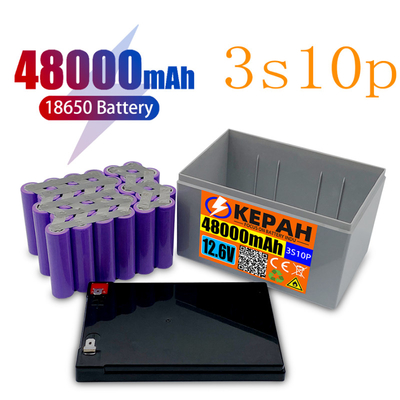 Plat d'Ion Battery Pack With Protective de lithium de 12.6V certifié par MSDS 48000mAh